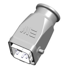 Вилка прямая корпус из термопластика (403080) IP65