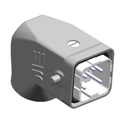 Вилка наклонная корпус алюминиевая (403018) IP65