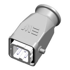 Вилка прямая корпус алюминиевая (403005) IP65