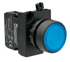 Кнопка нажимная круглая синяя CP200DM (1НЗ)